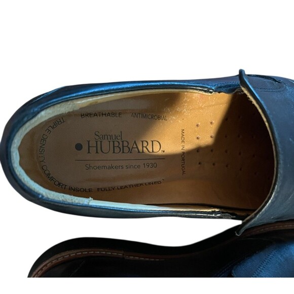 Samuel HUBBARD Men\'s Black Leather Frequent Traveler Loafers Slip-ons Size 9 main image 6